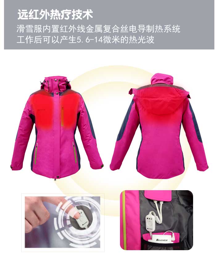 电加热服的发热保暖位置与发热体的功能
